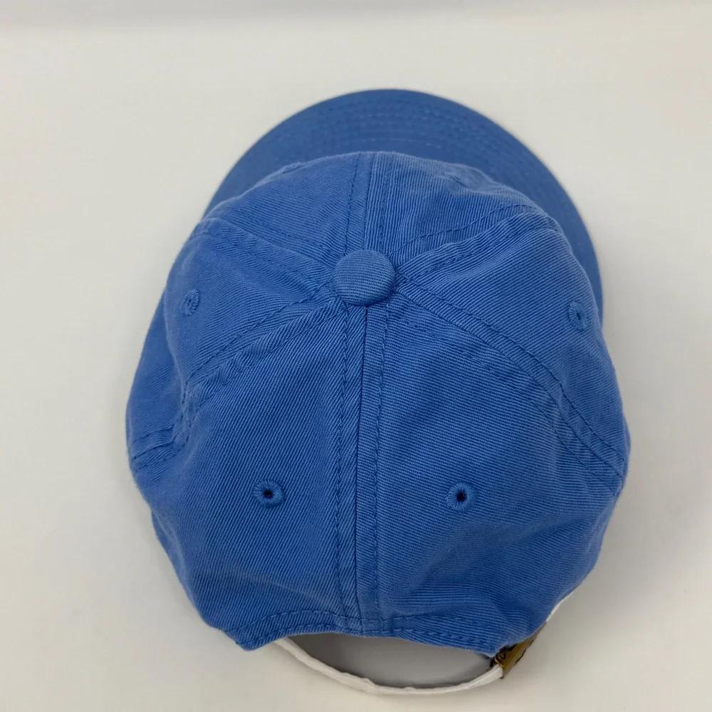 Harding Lane Kids Blue Cotton Airplane Embroidered Strapback Baseball Hat Cap